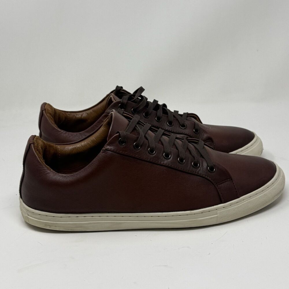 Thursday Everyday Premier Low Top Sneakers Mens 12 Brown Leather Preppy Shoes
